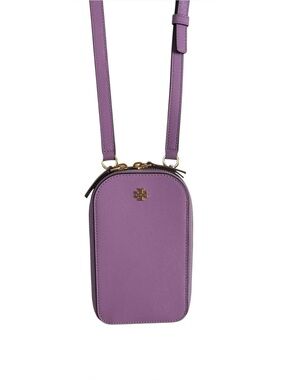 NWOT RARE Tory Burch Emerson Phone Crossbody Purple Two Tone